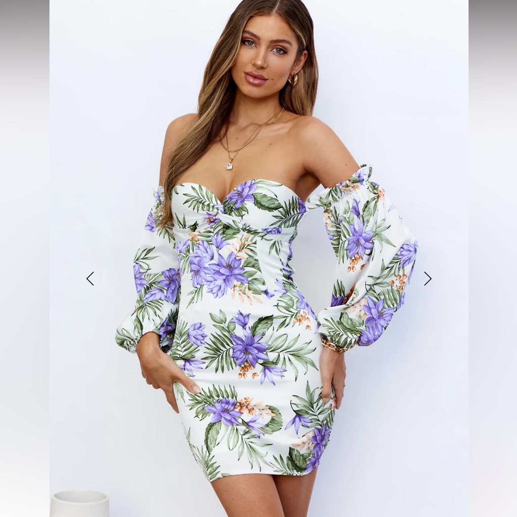Brand New Make Me Whole Dress White